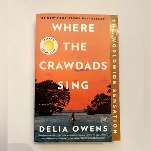 Where The Crawdads Sing by Delia Owens. Paperback book